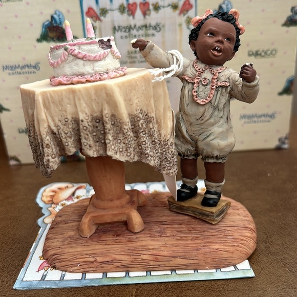 NWT ENESCO 1992 Miss Martha’s Collection MEGAN, “My Birthday Cake” 321567. - Picture 3 of 11